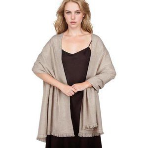 Women's Pany Scarf Beige For Winter Pashmina Shawl Wedding Dress On Formal Night